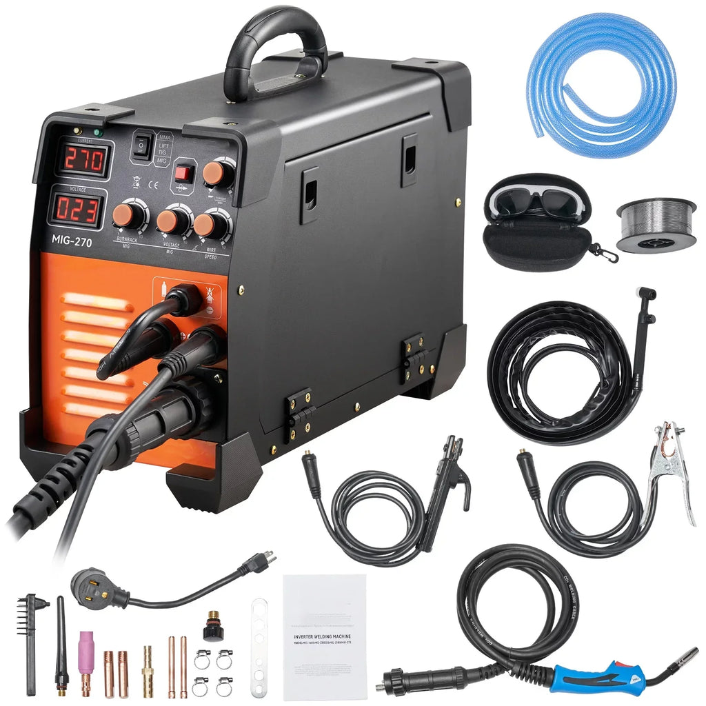 BENTISM 270A 110V Flux Core MIG/TIG/MMA 3-in-1 Welder - MIG-270