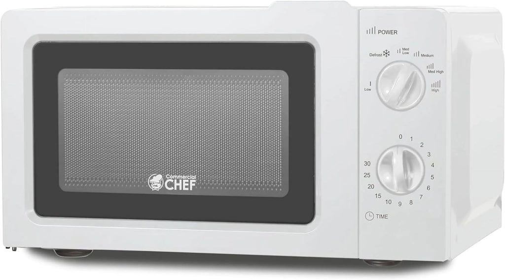 CHEF Countertop Microwave, 0.6 Cubic Foot, 600W, Black