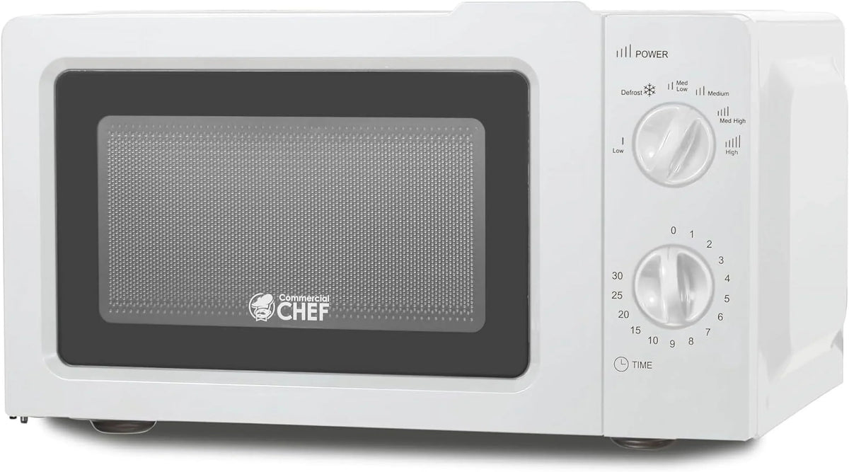 CHEF Countertop Microwave, 0.6 Cubic Foot, 600W, Black