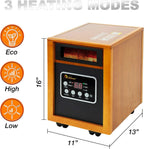 Portable Space Heater, 1500 Watt, Cherry, 1-Pack