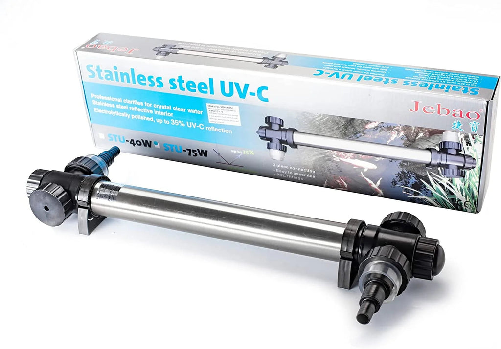 Jebao Stainless Steel UVC Clarifier 75-Watt - STU-75