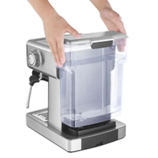 Stainless Steel Semi-Automatic Espresso Machine, 20-Cup, 0.5-Gallon Water Tank