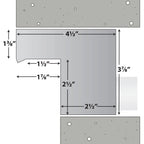 Half Off Ponds Steel Elegance Stainless Steel Spillway, 24 in, 304 SS, 1.5 in Back Inlet