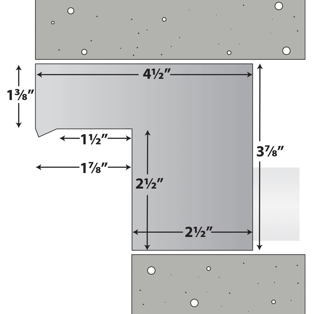 Half Off Ponds Steel Elegance Stainless Steel Spillway, 24 in, 304 SS, 1.5 in Back Inlet