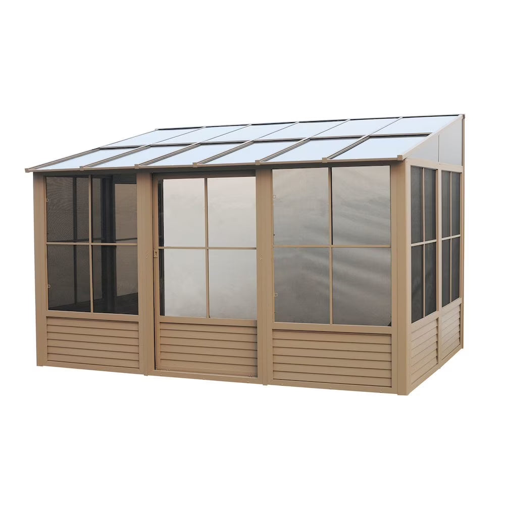 Gazebo Penguin Wall-Mounted Gazebo, 10 x 12, Aluminum Frame With UV Protection - Florence