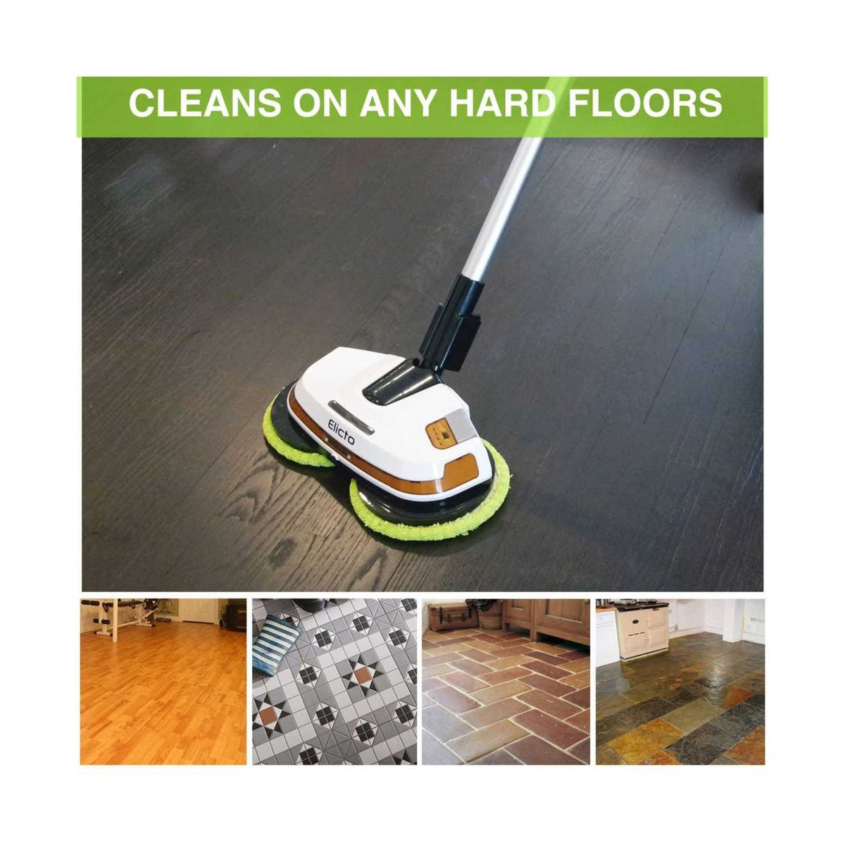 Elicto Electronic Corded Dual Spin Mop And Polisher