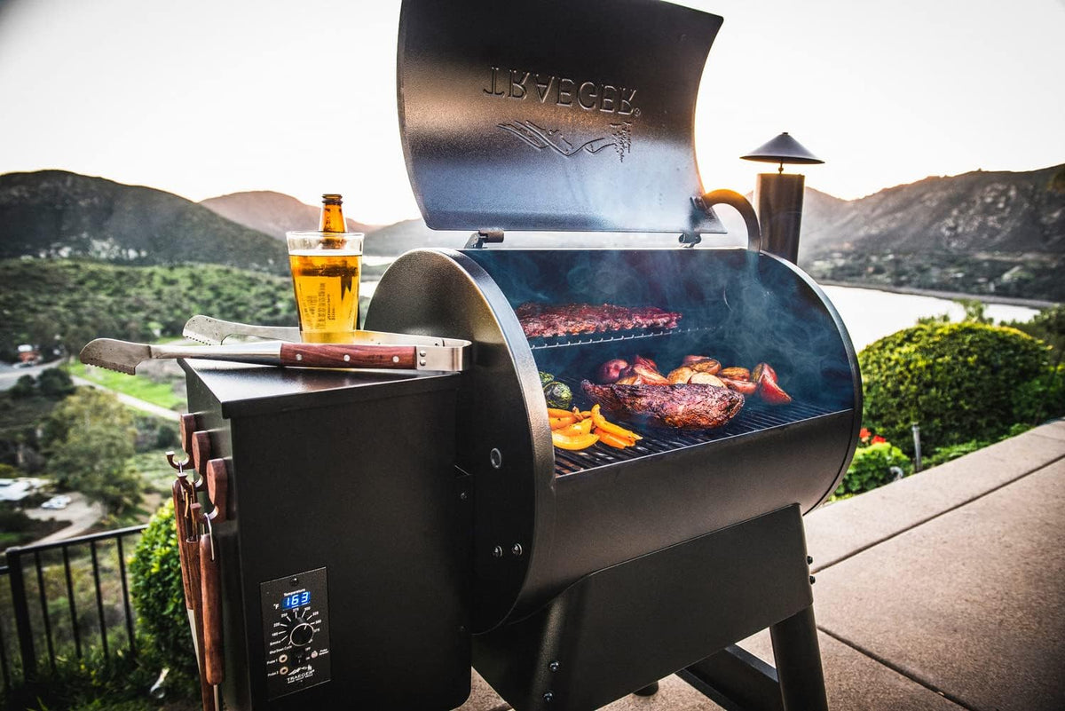 Traeger Pro Series 22 Wood Pellet Grill And Smoker, Bronze - TFB57PZBO