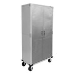 Seville Classics UltraHD Rolling Storage Cabinet, Granite, 36in W x 18in D x 72in H