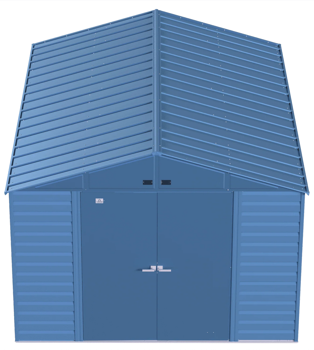 Arrow Select Steel Storage Shed, 10x14, Blue Grey