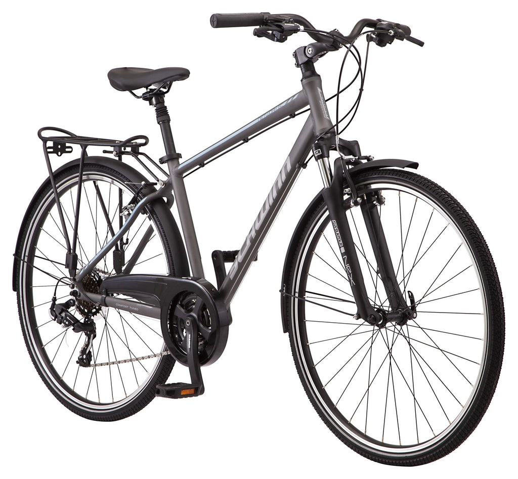 Schwinn Network 6c Hybrid Bike, 21 Speed, 19.5 Inch Frame, 700c Wheels, Gray