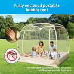TABU Pop Up Bubble Sports Tent, Clear, 10 x 10 ft, 6-7 People