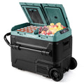 Spaco Dual-Zone 53QT Portable Car Refrigerator Freezer