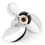 Qiclear Stainless Steel Outboard Motor Propeller 10 1/2 x 13, 13 Spline Tooth, RH - 48-855858A46