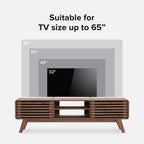 mopio Ensley 59in Walnut TV Stand for 55/60/65 inch TV