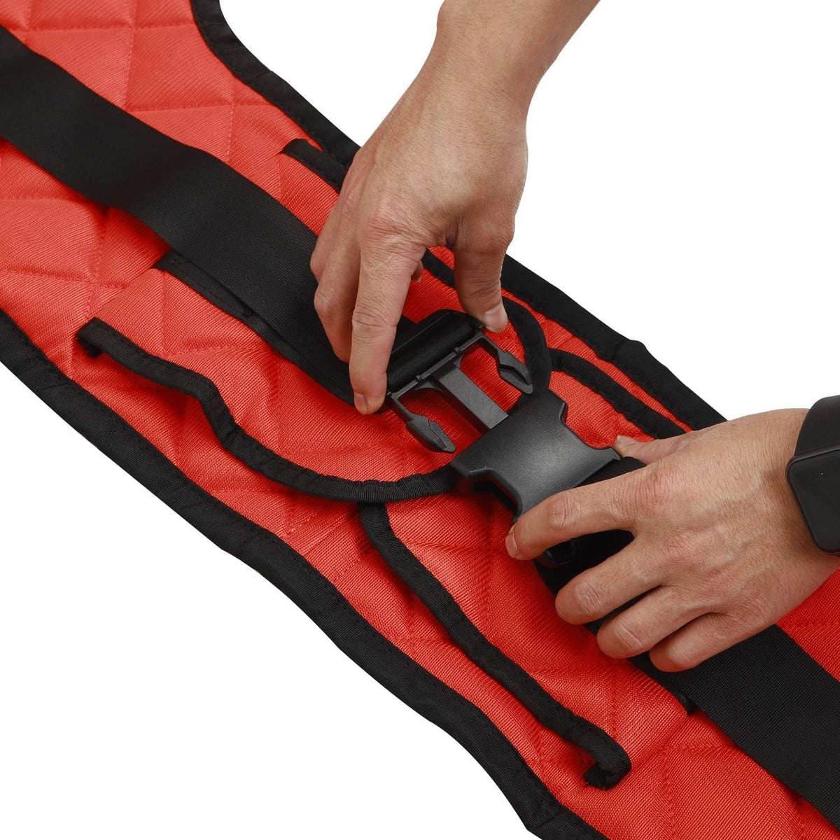 AMQTSLM Commode Patient Lift Sling, Red, 36.6 x 37.8 in, 200-500 lb Capacity