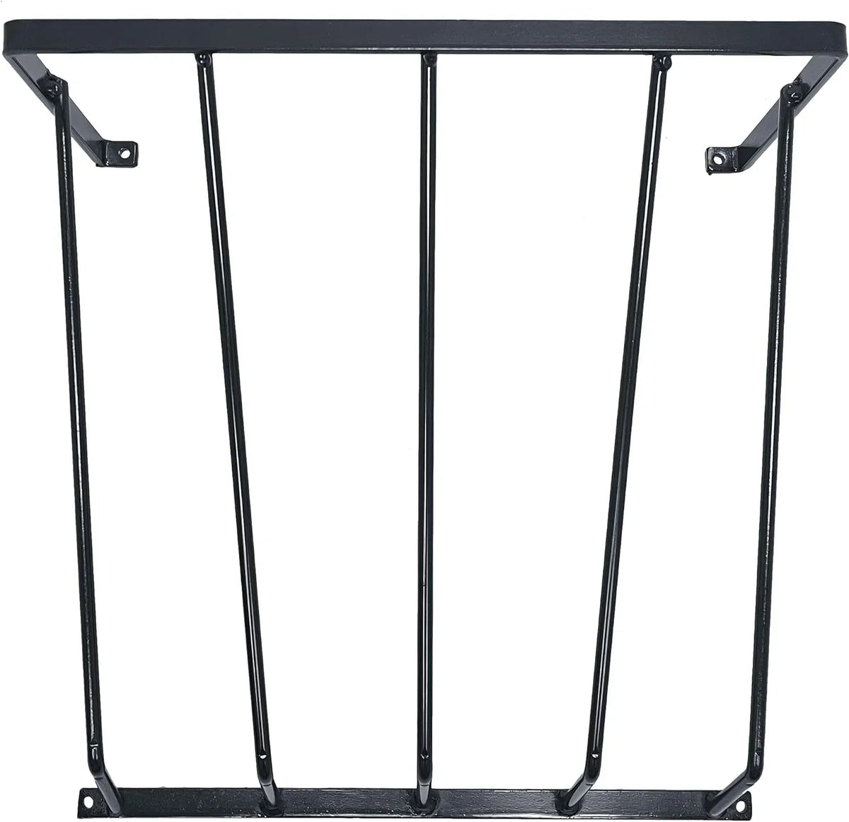 Dutch Ranch Steel Wall Hay Rack, Black, 18.5 in Long