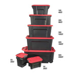Craftsman 50-Gallon Black Tote With Latching Lid - CMXXPBP50GTW
