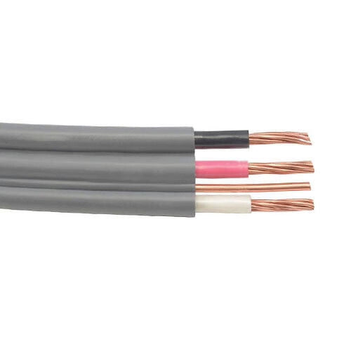 100' 8/3 UF-B Copper Underground Feeder Cable With Ground, Gray, 600V