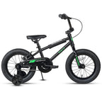 Glerc Kids BMX Style Bicycle 14 Inch Blue With Training Wheels And Coaster Brake