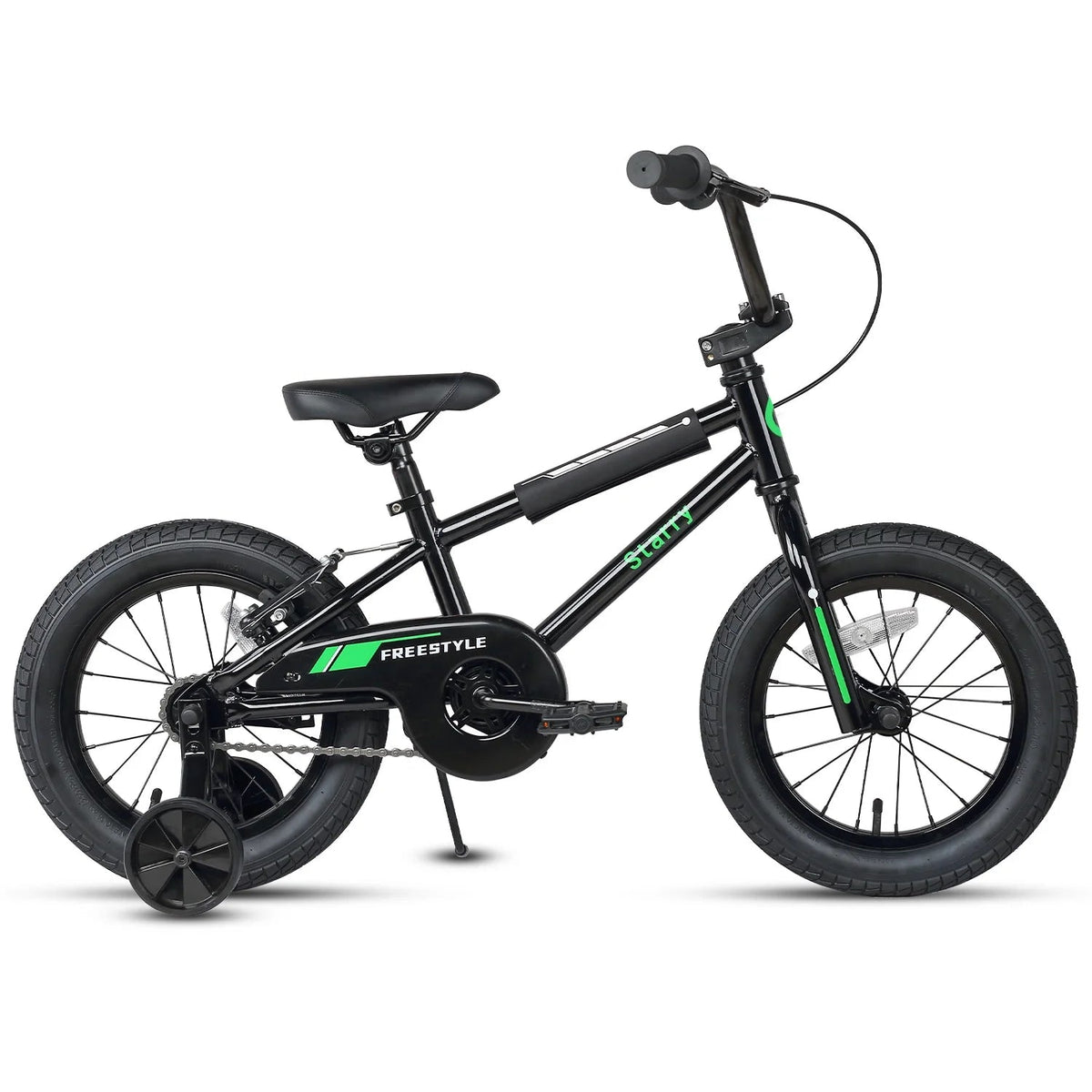 Glerc Kids BMX Style Bicycle 14 Inch Blue With Training Wheels And Coaster Brake
