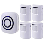 Seanme Wireless Driveway Motion Sensor Alarm With 4 Sensors, 1 Receiver And 38 Chime Tunes