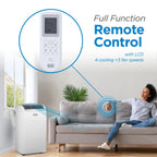 BLACK+DECKER Portable Air Conditioner 14,000-BTU 3-Speed 1,250-Watt With Remote - BPP10WTB