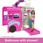 Barbie Dream Camper Van Playset With Pets, Pool, Slide And 60+ Accessories - Ages 3+