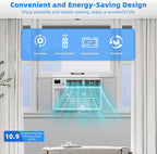 Antarctic Star U-Shaped Window Air Conditioner, 12,000 BTU, 115 Volts