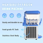 AnyDoor Commercial Slushy Machine, 30L, 1000W, Stainless Steel, Blue - 300-X