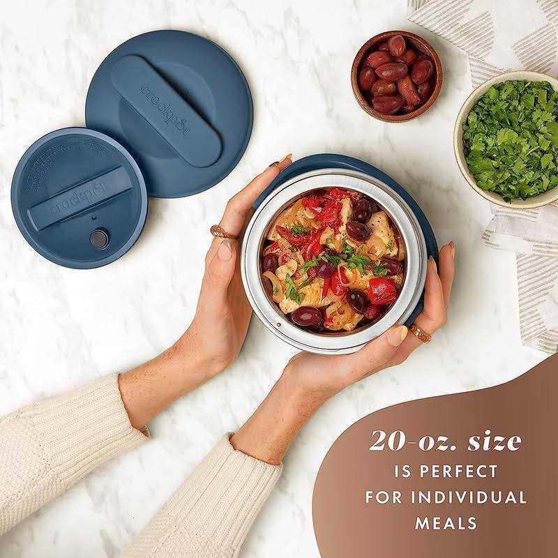 Crockpot Lunch Crock Food Warmer, 20 Ounce - Black Licorice