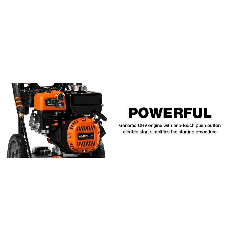 Generac 3100 PSI Corded Electric Start Gas Pressure Washer - 8894