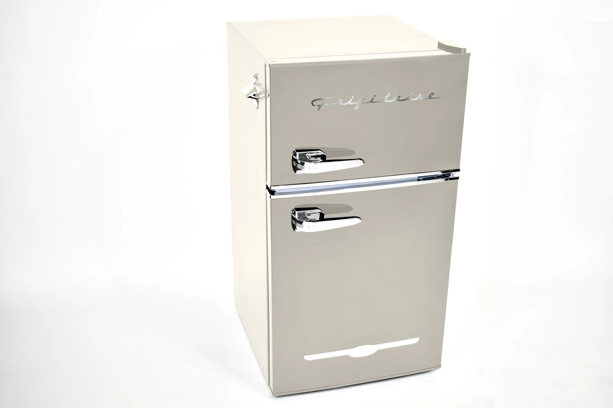 Frigidaire 3.1 Cu. Ft. 2-Door Retro Compact Refrigerator With Built-In Side Bottle Opener - Cream