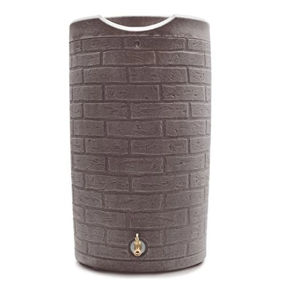 Good Ideas Impressions Downton Rain Saver Rain Barrel, 50 Gallon, Dark Granite - IMP-D50-DAR