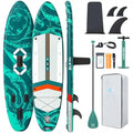 ZLX Inflatable Stand-Up Paddle Board, 11'6in, Extra-Wide, Jade Canyon