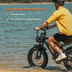 HiKeep Adult Fat Tire Electric Bike, 20 inch, 1500W Peak, 48V 15Ah, Black - K6-L-1.0