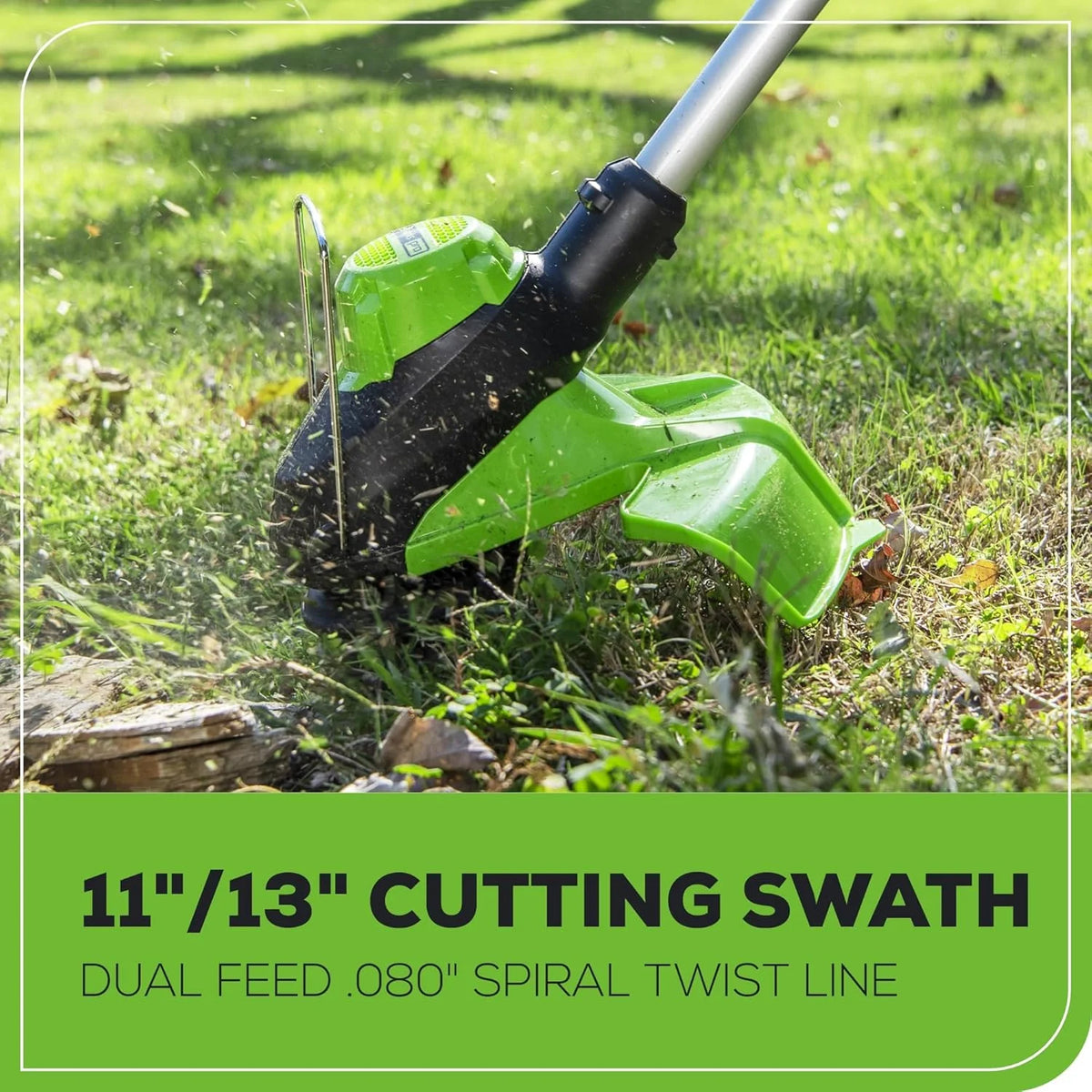 Greenworks 60V 17 inch Brushless Push Lawn Mower And 13 inch String Trimmer Combo With 4.0Ah Battery And 3A Charger