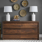 Better Homes and Gardens Montclair 6-Drawer Dresser, Vintage Walnut Finish