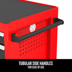 2000 Series 26-in W x 36.5-in H 5-Drawer Steel Rolling Tool Cabinet - Red