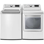LG 7.3 cu. ft. White Smart Top Load Gas Dryer