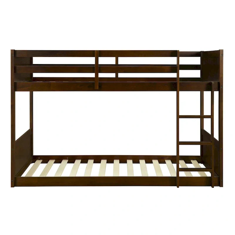 Delphia Twin Over Twin Low Profile Bunk Bed - 77.33 L x 42.25 D x 51.5 H