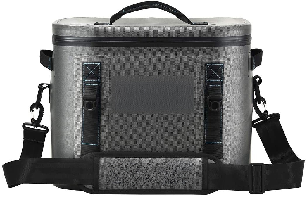 30-Can 21 QT Insulated Soft-Sided Cooler Bag, Dark Grey