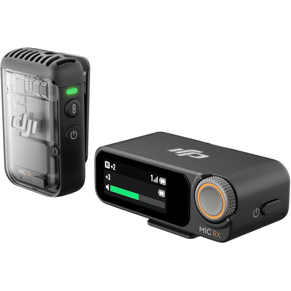 DJI Mic 2 Compact Wireless Microphone System - 1 TX + 1 RX