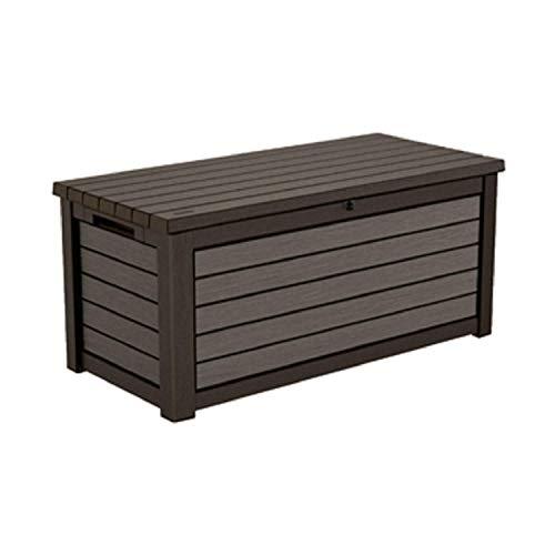 165-Gallon Weather-Resistant Resin Deck Storage Box, Brown