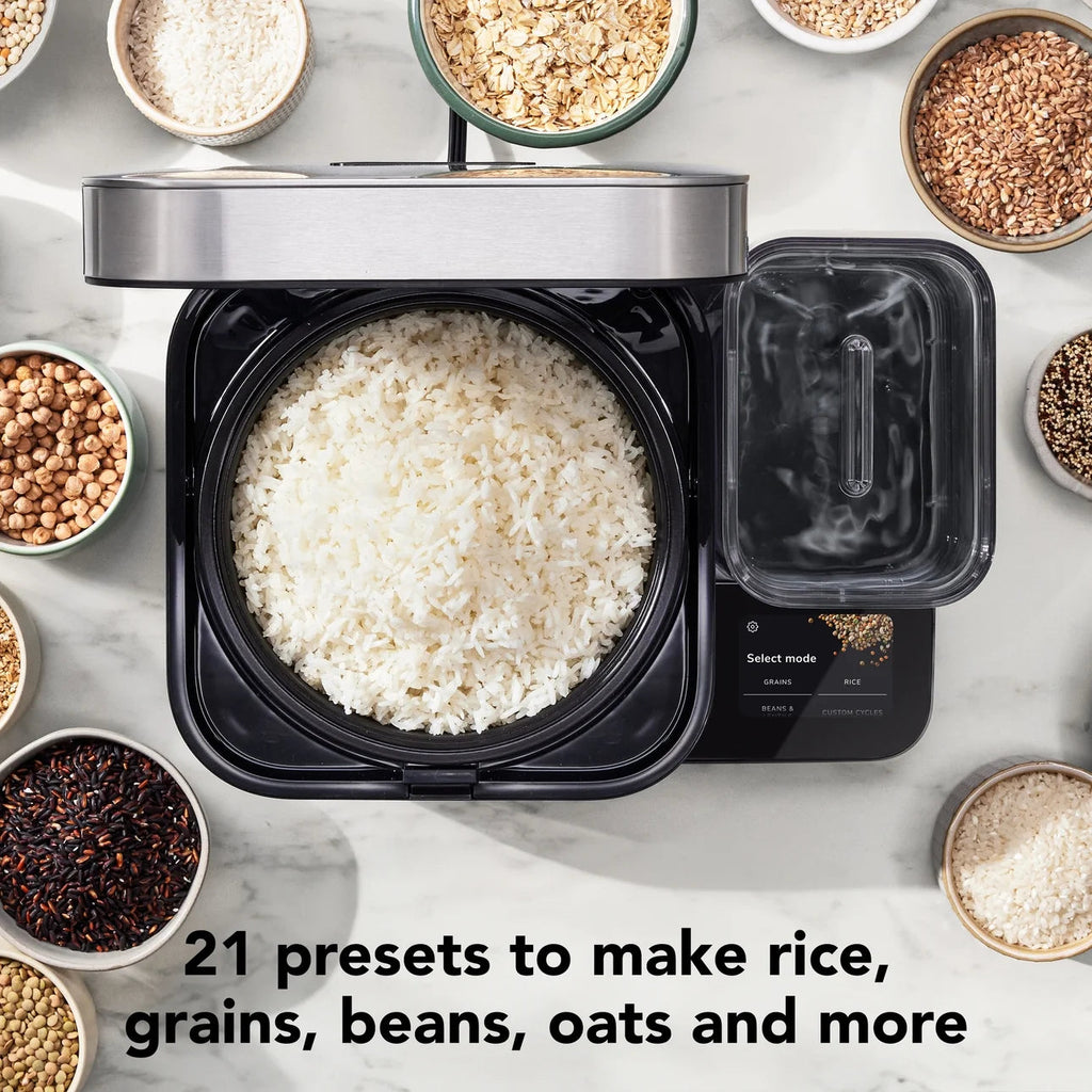 KitchenAid Grain And Rice Cooker 8 Cup With Integrated Scale And Water Tank - KGC3155BM