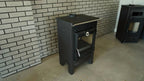 Indoor Wood Burning Cooking Stove 57cm x 55,5cm x 99,5cm, Matte Black - Stove 315