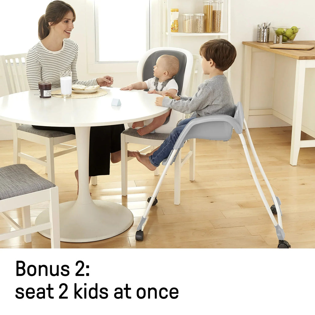 Ingenuity SmartClean Trio Elite 3-in-1 Convertible High Chair, Toddler Chair, And Booster Seat - Slate