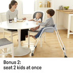 Ingenuity SmartClean Trio Elite 3-in-1 Convertible High Chair, Toddler Chair, And Booster Seat - Slate