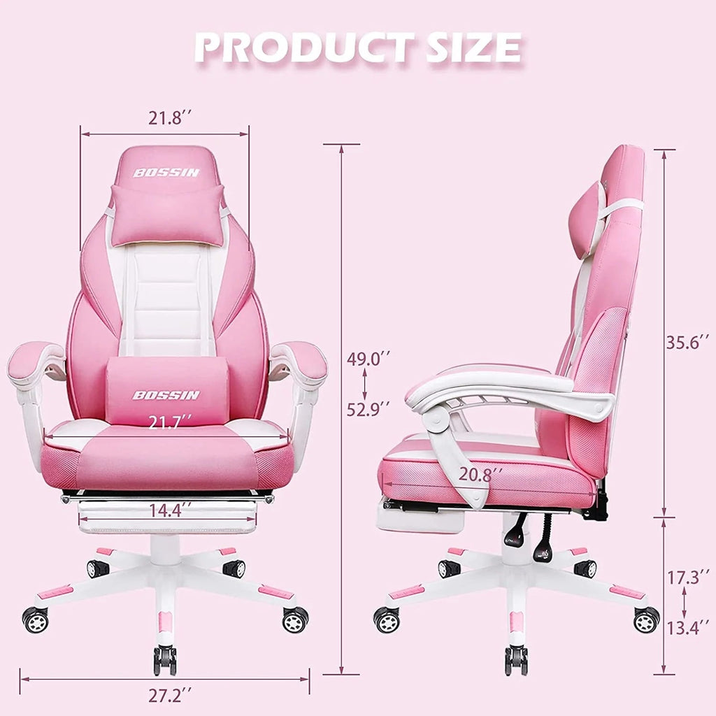 Racing Style Gaming Chair, 300 lbs Big And Tall High Back Computer Chair