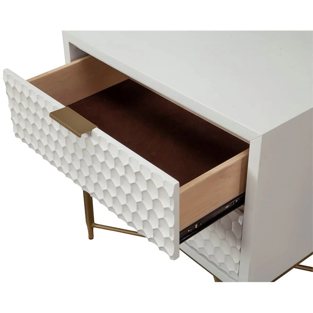 Home Square 3 Piece Furniture Set With 2-Drawer Nightstand And Full Wood Headboard