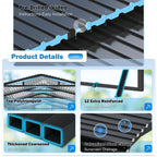 MUCHANT Heavy-Duty Carport, 12' x 20', Galvanized Steel Roof